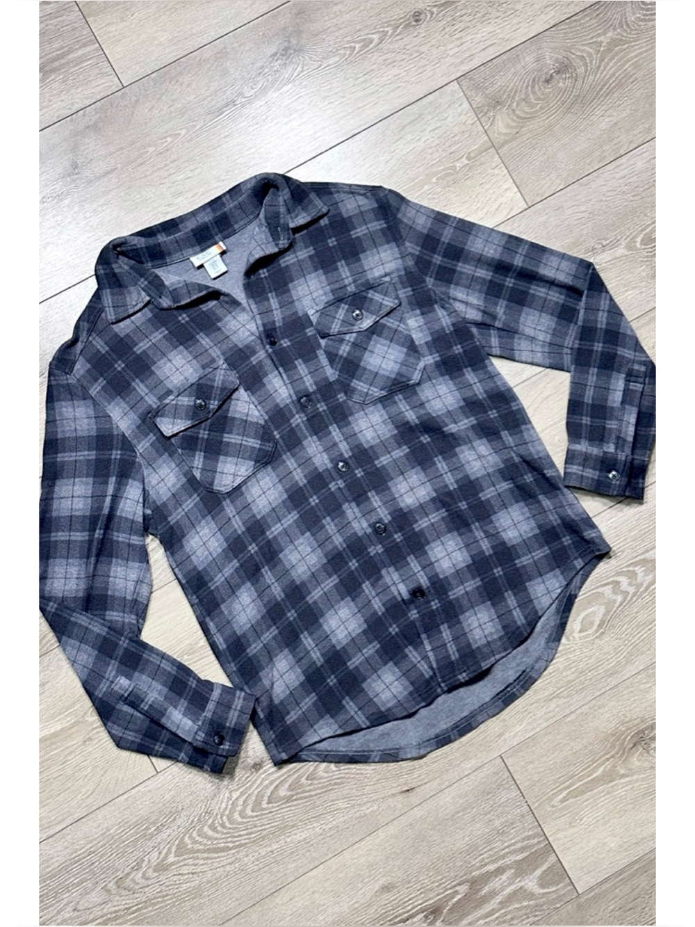 C&C California Plaid Button Down Long Sleeve Flannel Oversized Shacket